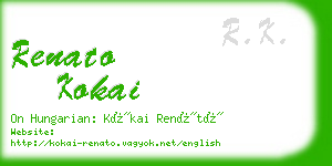 renato kokai business card